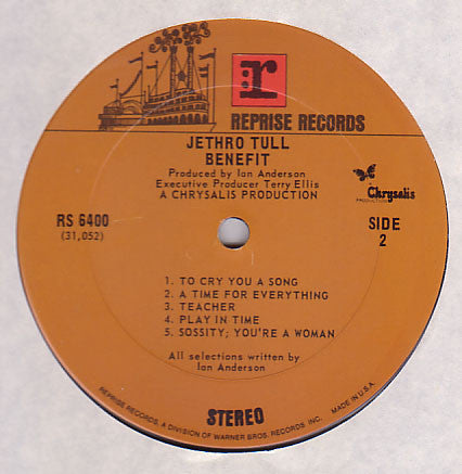 Jethro Tull - Benefit (LP) (VG) - Endless Media
