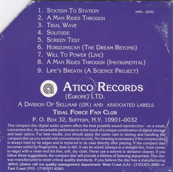 Tidal Force - Will To Power (CD) (M) - Endless Media