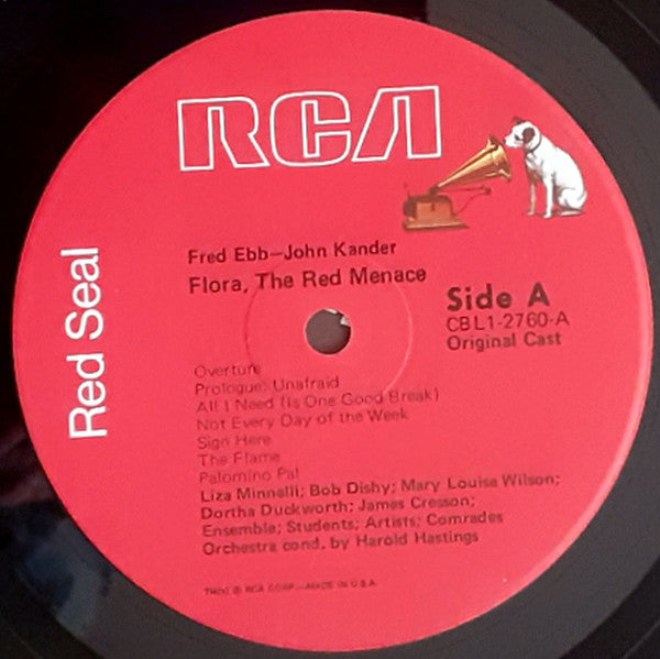 John Kander, Fred Ebb - Liza Minnelli - Flora The Red Menace - Original Cast (LP) (VG) - Endless Media