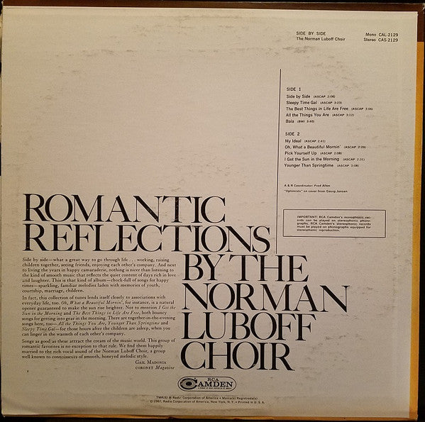 Norman Luboff Choir - Side By Side (LP) (VG+) - Endless Media