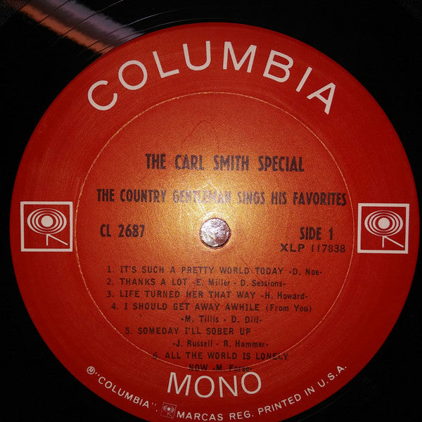 Carl Smith  - The Carl Smith Special (The Country Gentleman Sings His Favorites) (LP) (G) - Endless Media