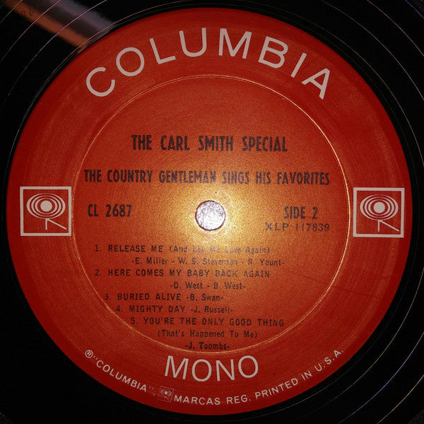 Carl Smith  - The Carl Smith Special (The Country Gentleman Sings His Favorites) (LP) (G) - Endless Media