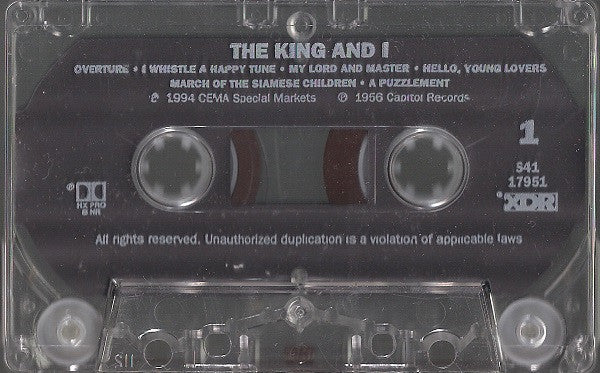 Rodgers & Hammerstein - The King And I (Cassette) (M) - Endless Media
