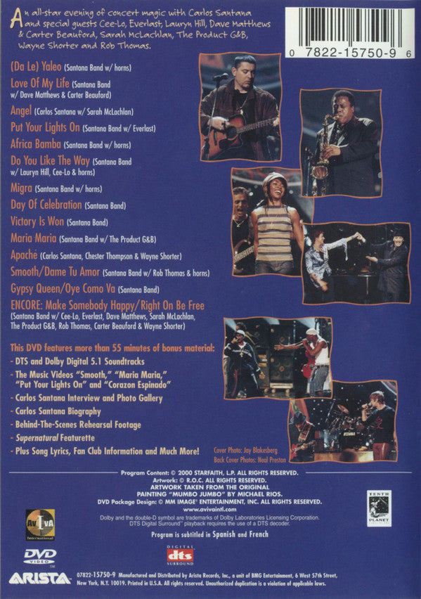 Santana - Supernatural Live (DVD) (VG+) - Endless Media