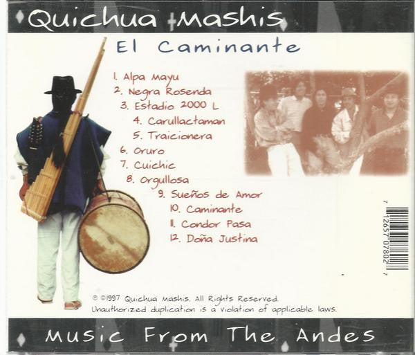 Quichua Mashis - El Caminante (Music From The Andes) (CD) (VG+) - Endless Media