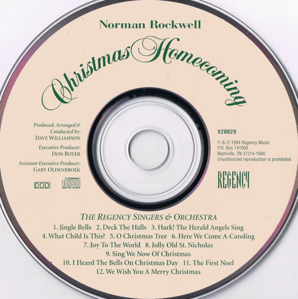 The Regency Singers And Orchestra - Norman Rockwell Christmas Homecoming (CD) (VG+) - Endless Media