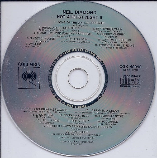 Neil Diamond : Hot August Night II (CD, Album, RE)