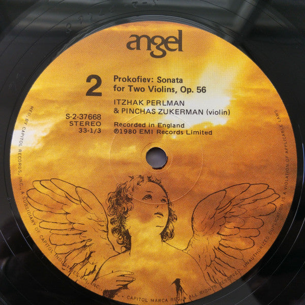 Itzhak Perlman & Pinchas Zukerman - Play Music For Two Violins (LP) (VG) - Endless Media