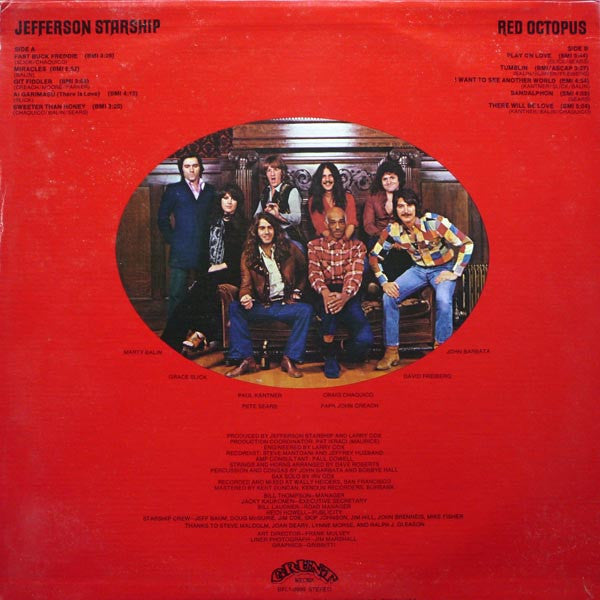 Jefferson Starship - Red Octopus (LP) (VG) - Endless Media