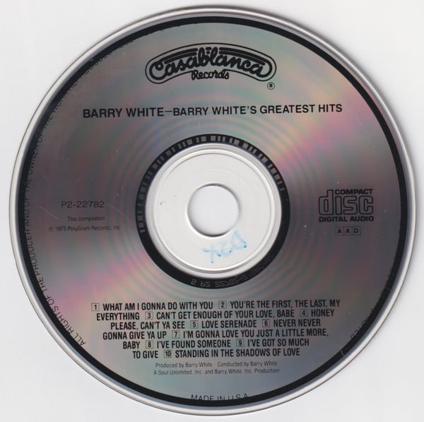 Barry White - Barry White's Greatest Hits (CD) (VG) - Endless Media