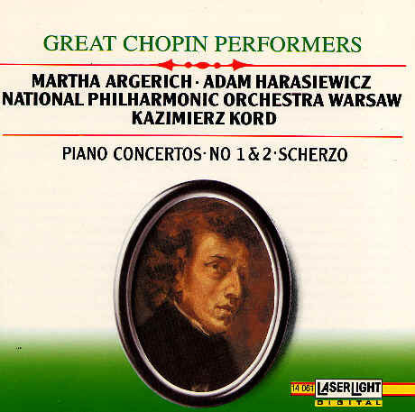 Frédéric Chopin - Martha Argerich • Adam Harasiewicz, Orkiestra Symfoniczna Filharmonii Narodowej, Kazimierz Kord - Great Chopin Performers (CD) (VG+) - Endless Media