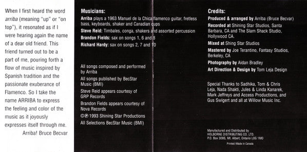 Bruce BecVar - Arriba (CD) (VG) - Endless Media