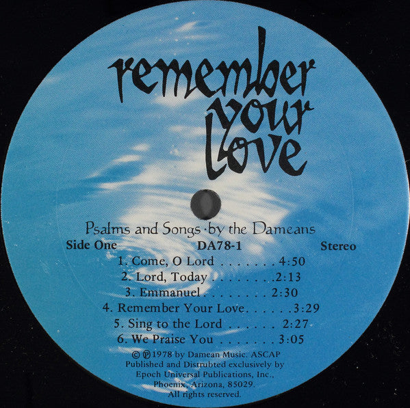 The Dameans - Remember Your Love (LP) (VG+) - Endless Media
