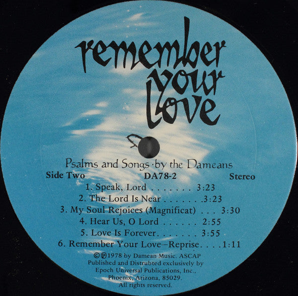 The Dameans - Remember Your Love (LP) (VG+) - Endless Media