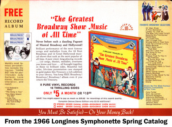 Maurice Chevalier, Judy Garland, Bing Crosby, Lena Horne, Jimmy Durante - Broadway! Broadway! Broadway! (LP) (VG) - Endless Media