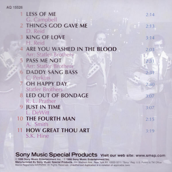 The Statler Brothers - Oh, Happy Day (CD) (NM or M-) - Endless Media