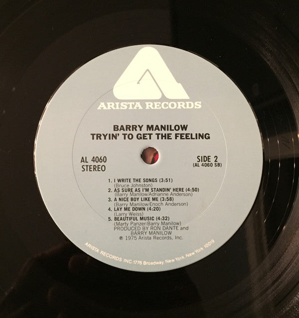 Barry Manilow - Tryin' To Get The Feeling (LP) (VG) - Endless Media