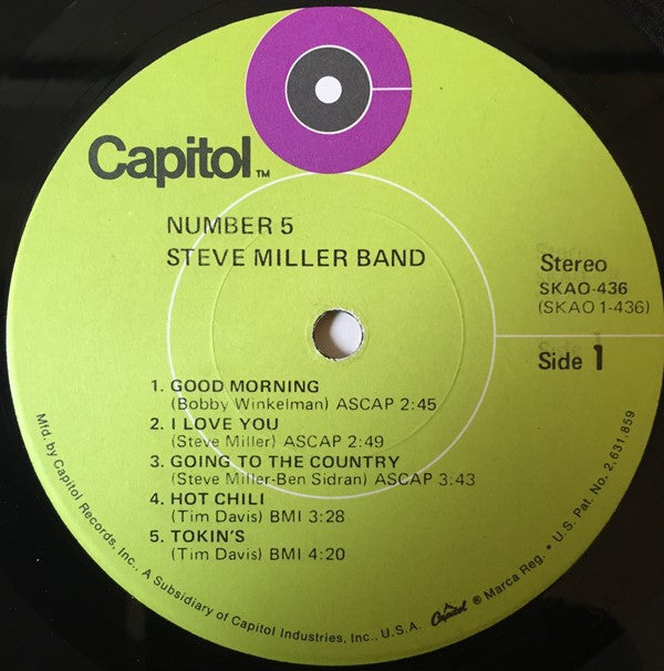 Steve Miller Band - Number 5 (LP) (G+) - Endless Media