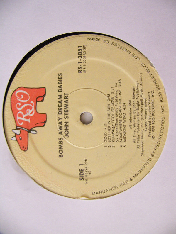 John Stewart - Bombs Away Dream Babies (LP) (VG+) - Endless Media