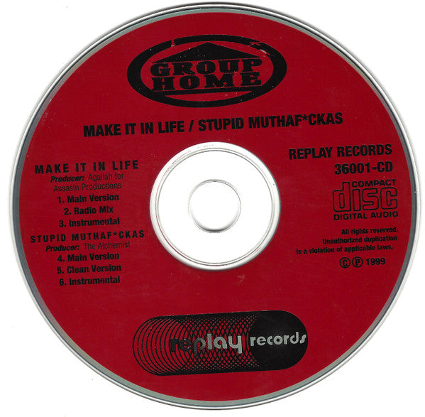 Group Home - Make It In Life / Stupid Muthaf*ckas (CD) (M) - Endless Media