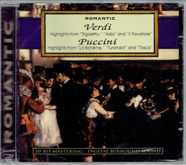 Giuseppe Verdi, Giacomo Puccini - Romantic: Verdi: Highlights From "Aida" · Puccini: Highlights From "La Bohéme" (CD) (M) - Endless Media