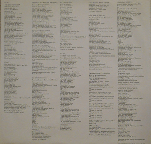 Melissa Manchester - Hey Ricky (LP) (VG+) - Endless Media