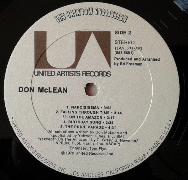 Don McLean - Don McLean (LP) (VG) - Endless Media