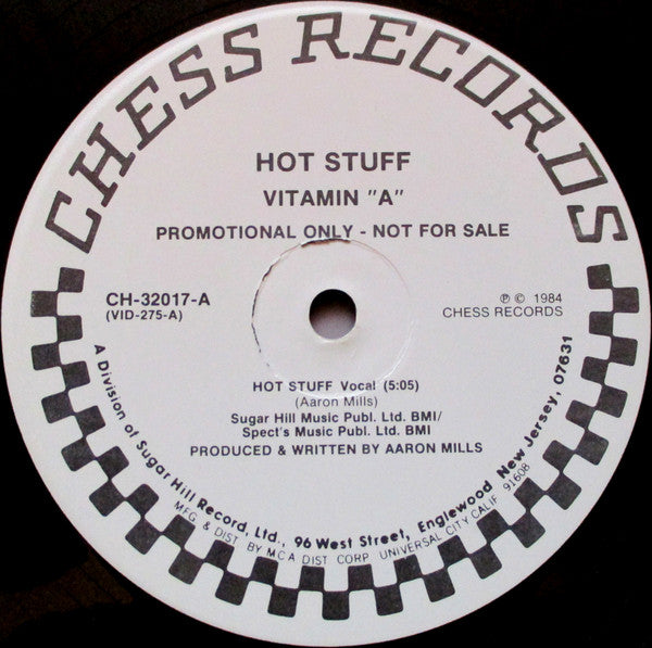 Vitamin A - Hot Stuff (12") (VG+) - Endless Media