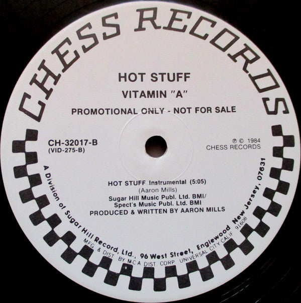 Vitamin A - Hot Stuff (12") (VG+) - Endless Media