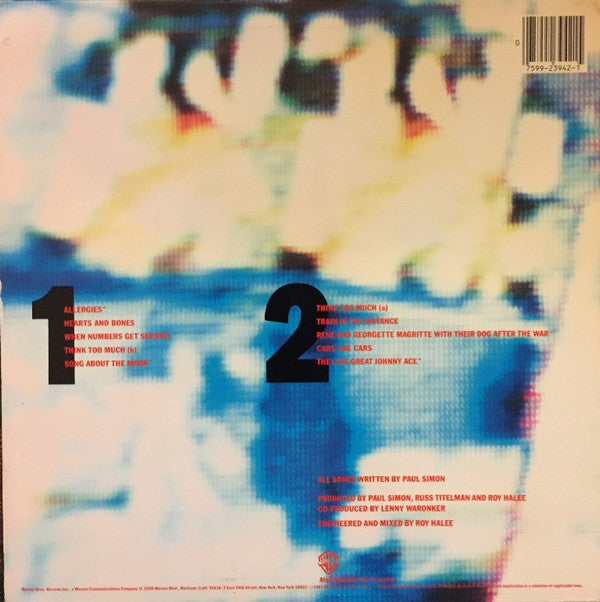 Paul Simon - Hearts And Bones (LP) (VG+) - Endless Media