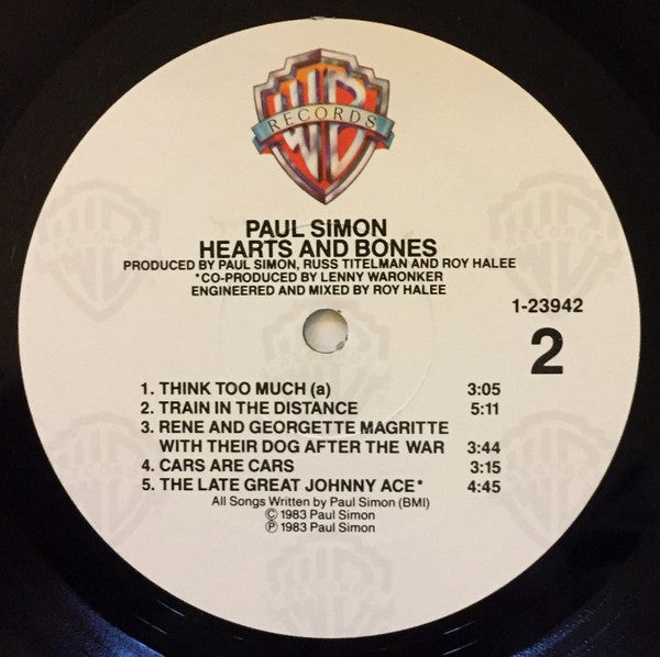 Paul Simon - Hearts And Bones (LP) (VG+) - Endless Media