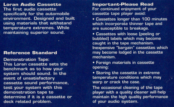 Ford Electronics - Music System Reference Standard (Cassette) (M) - Endless Media
