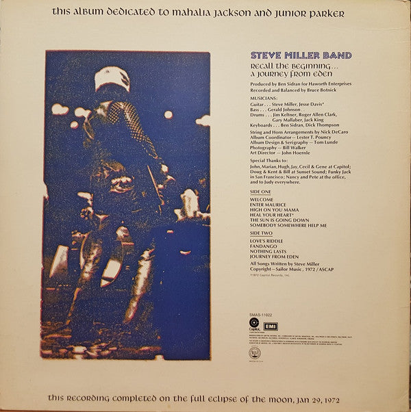 Steve Miller Band : Recall The Beginning...A Journey From Eden (LP, Album, Los)
