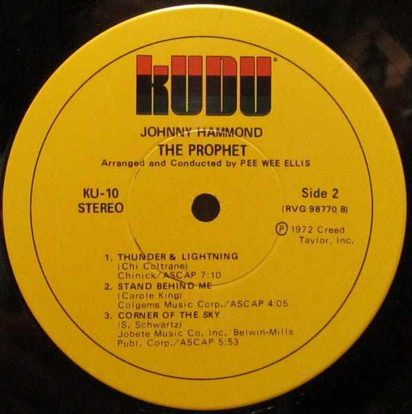 Johnny Hammond : The Prophet (LP, Album, Nor)