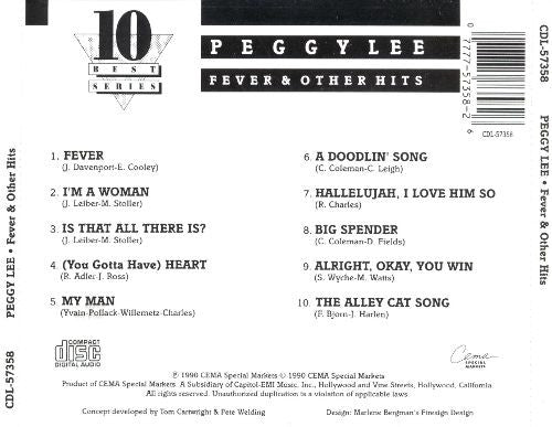 Peggy Lee : Fever And Other Hits (CD, Comp)