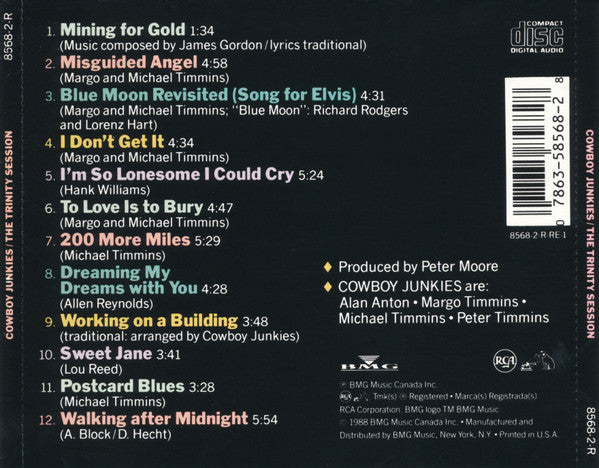 Cowboy Junkies : The Trinity Session (CD, Album)