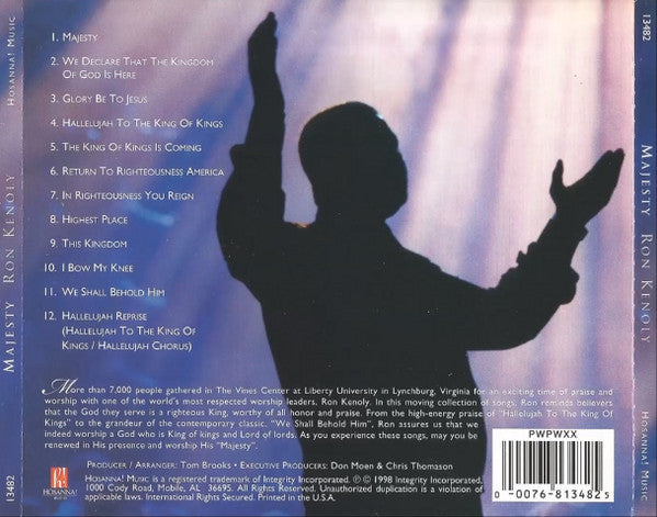 Ron Kenoly : Majesty (CD, Album)