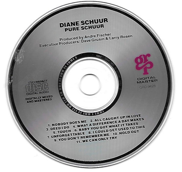 Diane Schuur : Pure Schuur (CD, Album, Club, RP)