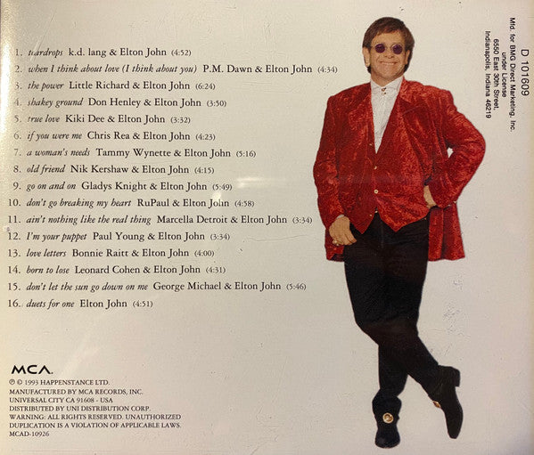 Elton John : Duets (CD, Album, Club, BMG)