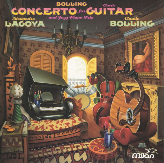 Claude Bolling / Alexandre Lagoya : Concerto For Classic Guitar And Jazz Piano Trio (CD, Album, Club)