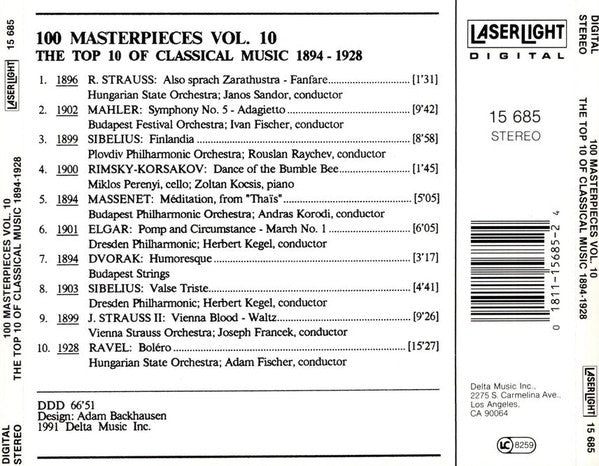 Various : 100 Masterpieces Vol.10 - The Top 10 Of Classical Music 1894-1928 (CD, Comp)