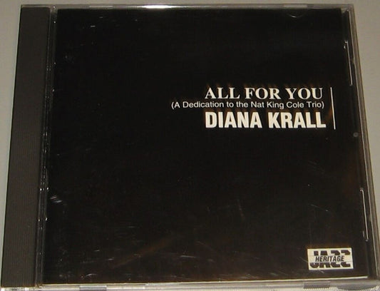 Diana Krall : All For You (A Dedication To The Nat King Cole Trio) (CD, Album, Club)