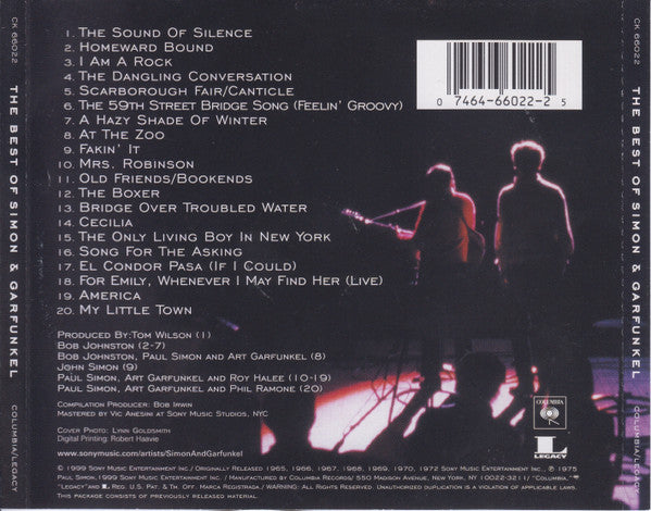 Simon & Garfunkel : The Best Of Simon & Garfunkel (CD, Comp, RM)
