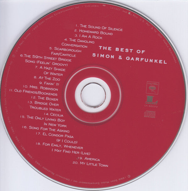 Simon & Garfunkel : The Best Of Simon & Garfunkel (CD, Comp, RM)