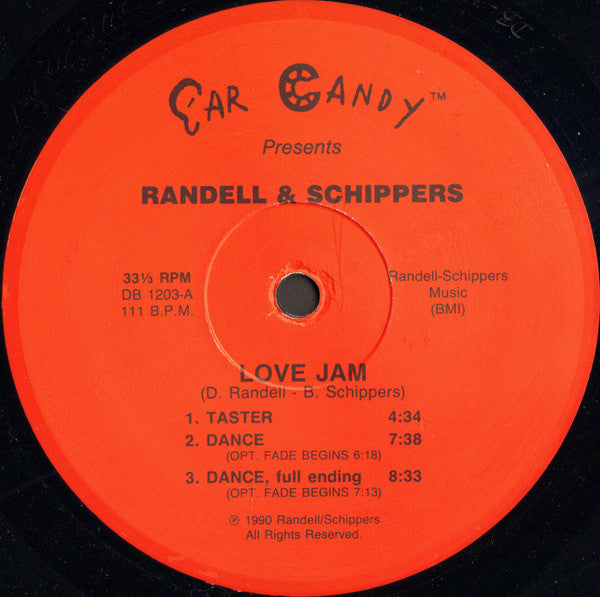 Randell & Schippers - Love Jam (12") (VG) - Endless Media