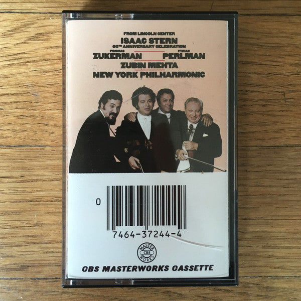 Isaac Stern, Pinchas Zukerman, Itzhak Perlman, Zubin Mehta, New York Philharmonic : 60th Anniversary Celebration (Cass, Album)