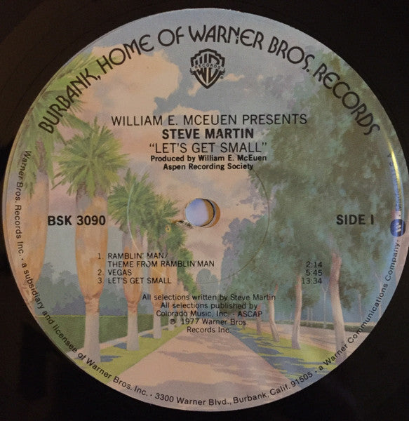 Steve Martin (2) : Let's Get Small (LP, Album, PRC)