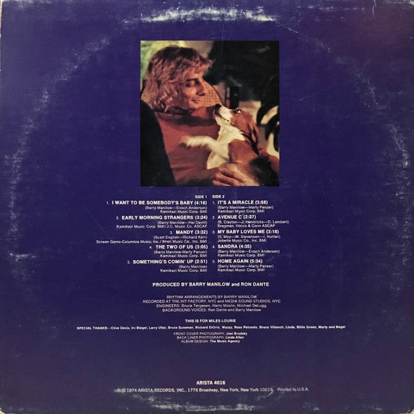 Barry Manilow : Barry Manilow II (LP, Album, RE)