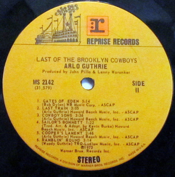 Arlo Guthrie - Last Of The Brooklyn Cowboys (LP) (G+) - Endless Media