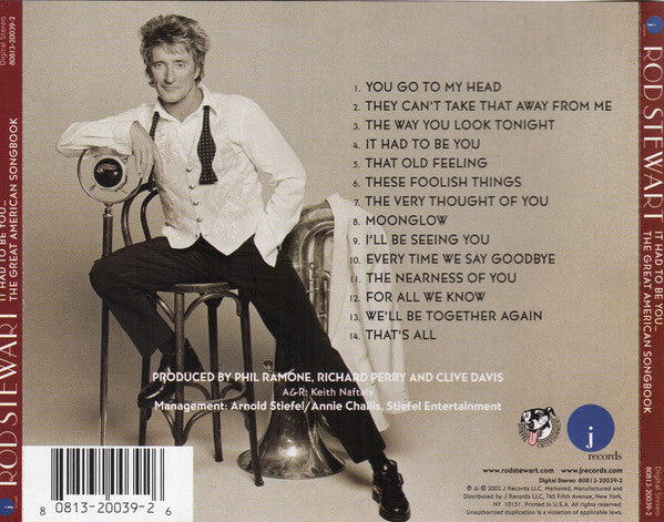 Rod Stewart : It Had To Be You... The Great American Songbook (CD, Album)